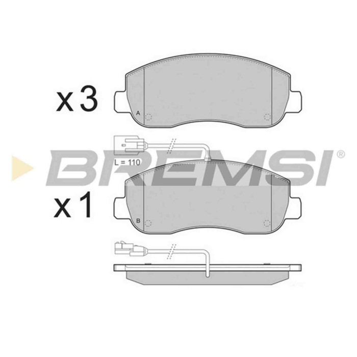 NEUTRO.jpg Kit Dischi E Pastiglie Freno 18.2mm Anteriori Nissan Nv400 Autobus 2011-2014 Dci 145 S.f. Brembo Ventilato