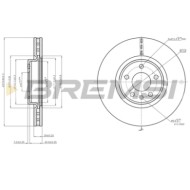 CD7996V.JPG Kit Dischi E Pastiglie Freno 22mm Anteriori Audi A7 Sportback 2012-2015 S7 Quattro S.f. Girling Ventilato
