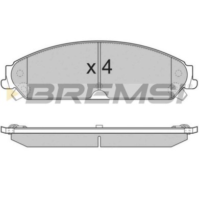 NEUTRO.jpg Kit Dischi E Pastiglie Freno 17.8mm Anteriori Chrysler 300 C Touring 2005-2010 5.7 Awd S.f. Bosch Ventilato