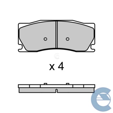 NEUTRO.jpg Kit Dischi E Pastiglie Freno 16.6mm Anteriori Jaguar Xk Cabriolet 2009-2014 5.0 V8 S.f. Alcon Ventilato