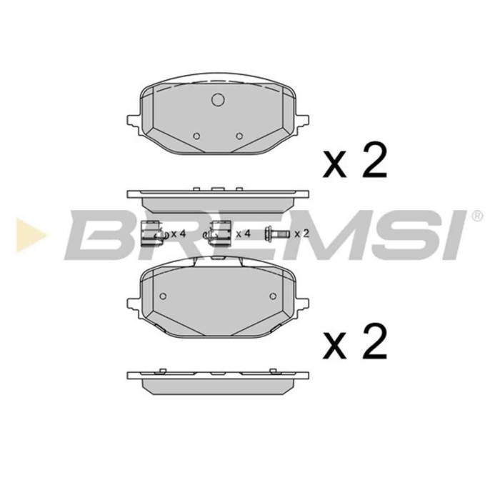 NEUTRO.jpg Kit Dischi E Pastiglie Freno 18.2mm Anteriori Opel Grandland X 2017-2024 1.2 S.f. Zf Sachs Ventilato