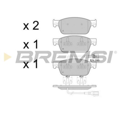 NEUTRO.jpg Kit Dischi E Pastiglie Freno 18.2mm Anteriori Volkswagen Multivan V 2011-2015 2.0 Tdi S.f. Ate Ventilato