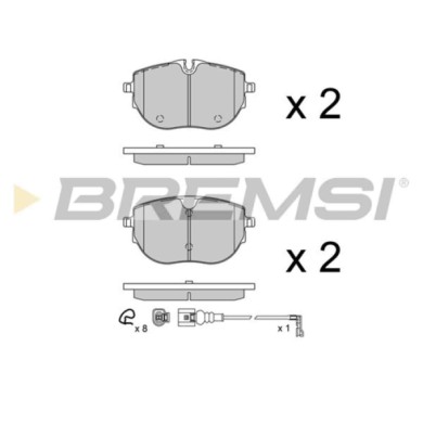 NEUTRO.jpg Kit Dischi E Pastiglie Freno 17.9mm Anteriori Volkswagen Multivan Vi 2015-2024 2.0 Tdi S.f. Chassis Brake Int. ( Vent