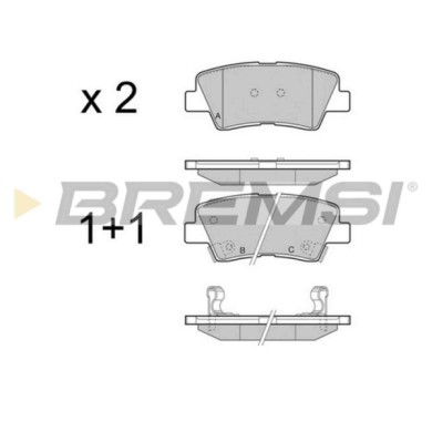 NEUTRO.jpg Kit Dischi E Pastiglie Freno 15.4mm Posteriori Hyundai I40 2014-2019 2.0 Gdi S.f. Akebono Pieno