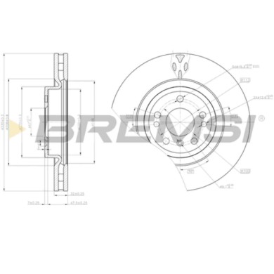 CD8203V.JPG Kit Dischi E Pastiglie Freno 19.2mm Anteriori Mercedes-benz Gle 2015-2018 250 D S.f. Ate Ventilato