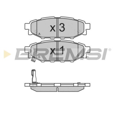 NEUTRO.jpg Kit Dischi E Pastiglie Freno 13.8mm Posteriori Subaru Forester 2013-2024 2.0i Awd S.f. Akebono Pieno