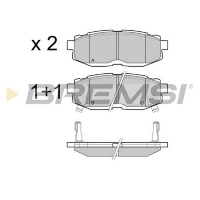 NEUTRO.jpg Kit Dischi E Pastiglie Freno 16mm Posteriori Subaru Forester 2013-2024 2.0 D Awd S.f. Nbk Pieno