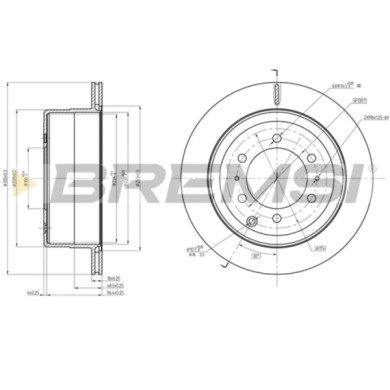 CD8212V.JPG Kit Dischi E Pastiglie Freno 15.2mm Posteriori Toyota Land Cruiser 1990-2001 4.2 D 4x4 S.f. Sumitomo Ventilato