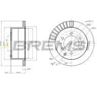 CD8215V.JPG Kit Dischi E Pastiglie Freno 15.2mm Posteriori Toyota Land Cruiser 1990-1999 4.2 D S.f. Sumitomo Ventilato