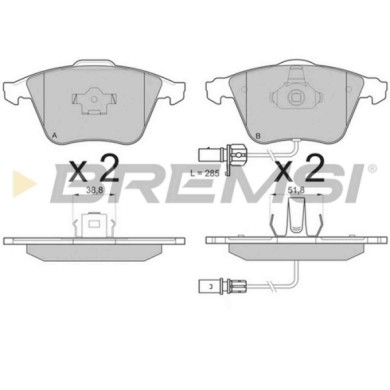NEUTRO.jpg Kit Dischi E Pastiglie Freno Anteriori Audi A8 2005-2010 3.2 Fsi Quattro S.f. Ate Ventilato