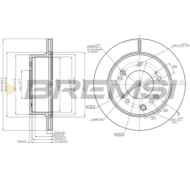 CD8285V.JPG Kit Dischi E Pastiglie Freno 14.8mm Posteriori Kia Sorento I 2002-2011 2.5 Crdi S.f. Mando Ventilato