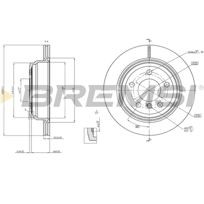 CD8313V.JPG Kit Dischi E Pastiglie Freno 17.5mm Posteriori Bmw 3 2012-2018 320d Xdrive S.f. Bosch Ventilato