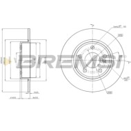CD8335S.JPG Kit Dischi E Pastiglie Freno 18.5mm Posteriori Mercedes-benz Classe A 2015-2018 A 160 S.f. Trw Pieno