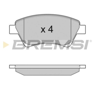NEUTRO.jpg Kit Dischi E Pastiglie Freno 18.3mm Anteriori Renault Kangoo 2001-2024 1.6 16v 4x4 S.f. Bosch Ventilato