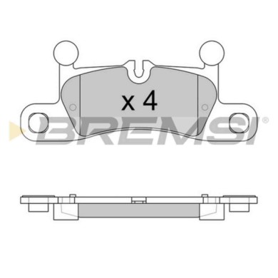 NEUTRO.jpg Kit Dischi E Pastiglie Freno 17mm Posteriori Volkswagen Touareg 2017-2024 3.0 Tdi S.f. Brembo Ventilato