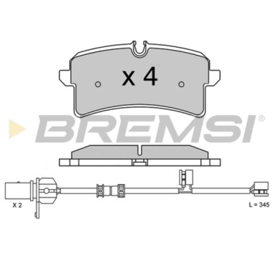 NEUTRO.jpg Kit Dischi E Pastiglie Freno 17mm Posteriori Audi A4 2016-2019 S4 Quattro S.f. Trw Ventilato