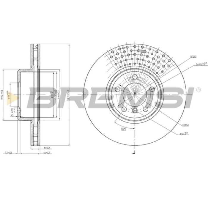 CD8403V.JPG Kit Dischi E Pastiglie Freno 18.5mm Anteriori Bmw 1 2015-2019 116d S.f. Bendix-bosch Ventilato