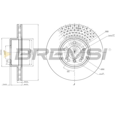 CD8403V.JPG Kit Dischi E Pastiglie Freno 29.5mm Anteriori Bmw 1 2012-2015 125d S.f. Lucas Ventilato
