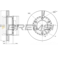 CD8459V.JPG Kit Dischi E Pastiglie Freno 16mm Anteriori Mazda B-serie 1999-2006 2.5 D 4wd S.f. Tokico Ventilato