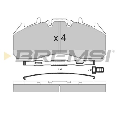 NEUTRO.jpg Kit Dischi E Pastiglie Freno 29.3mm Anteriori Mazda B-serie 2002-2006 2.5 D S.f. Meritor Ventilato
