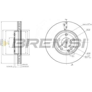 CD8460V.JPG Kit Dischi E Pastiglie Freno 16.5mm Anteriori Mercedes-benz Classe B 2011-2018 B 200 S.f. Brembo Ventilato