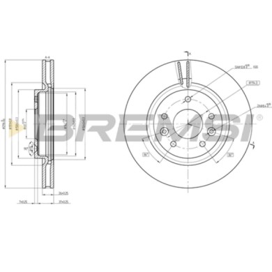CD8466V.JPG Kit Dischi E Pastiglie Freno 16mm Anteriori Nissan X-trail 2014-2024 1.6 Dci S.f. Akebono Ventilato