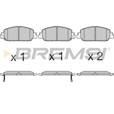 NEUTRO.jpg Kit Dischi E Pastiglie Freno 17.4mm Anteriori Honda Hr-v 2015-2024 1.5 S.f. Akebono Ventilato
