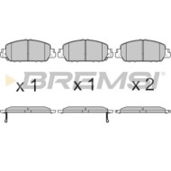 NEUTRO.jpg Kit Dischi E Pastiglie Freno 17.4mm Anteriori Honda Hr-v 2015-2024 1.5 S.f. Akebono Ventilato