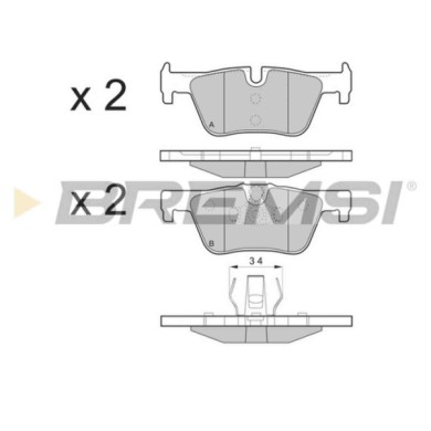 NEUTRO.jpg Kit Dischi E Pastiglie Freno 17.5mm Posteriori Bmw 3 2012-2015 320d Xdrive S.f. Bosch Ventilato