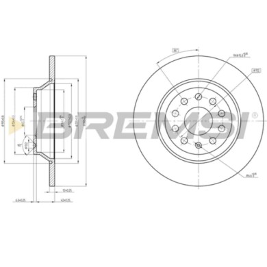 CD8506S.JPG Kit Dischi E Pastiglie Freno 17mm Posteriori Skoda Superb Iii 2015-2024 1.6 Tdi S.f. Lucas Girling Pieno