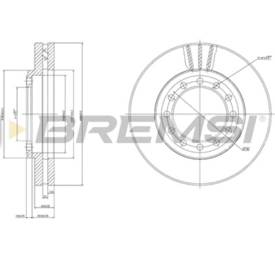 CD8525V.JPG Kit Dischi E Pastiglie Freno 18.5mm Anteriori Audi A8 1995-1996 2.8 Quattro S.f. Lucas Girling Ventilato