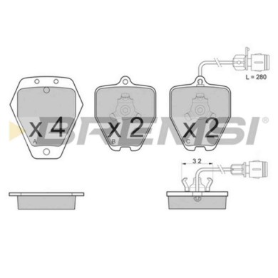 NEUTRO.jpg Kit Dischi E Pastiglie Freno 18.5mm Anteriori Audi A8 1995-1996 2.8 S.f. Lucas Girling Ventilato