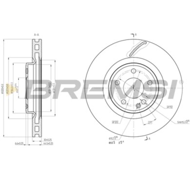 CD8545V.JPG Kit Dischi E Pastiglie Freno 19.2mm Anteriori Mercedes-benz Classe A 2015-2018 A 220 D S.f. Trw Ventilato