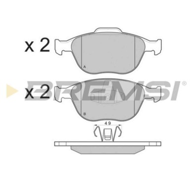 NEUTRO.jpg Kit Dischi E Pastiglie Freno 17.8mm Anteriori Ford Fiesta V 2005-2008 St150 S.f. Ate Ventilato