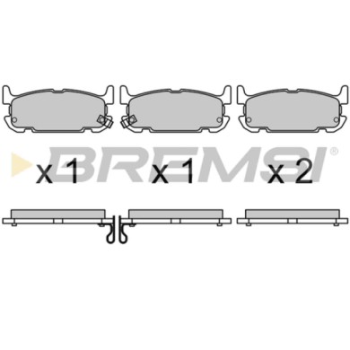 NEUTRO.jpg Kit Dischi E Pastiglie Freno 12.5mm Posteriori Mazda Mx-5 Ii 1998-2005 1.6 16v S.f. Akebono Pieno