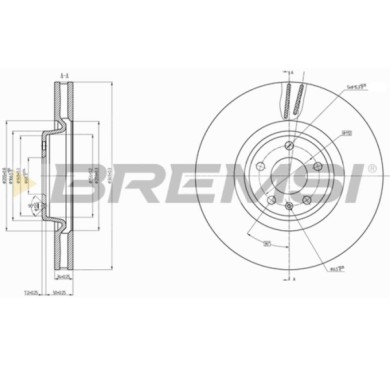 CD8598V.JPG Kit Dischi E Pastiglie Freno 17.6mm Anteriori Audi A5 2017-2024 Rs5 Quattro S.f. Brembo Ventilato