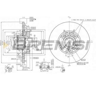 CD8602S.JPG Kit Dischi E Pastiglie Freno 16mm Posteriori Fiat Talento Furgonato 2016-2024 1.6 D S.f. Lucas Girling Pieno