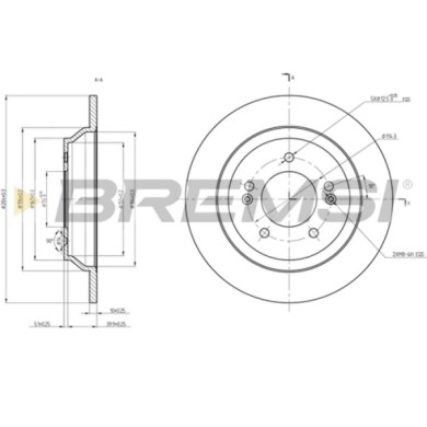 CD8608S.JPG Kit Dischi E Pastiglie Freno 15.5mm Posteriori Kia Soul Ii 2014-2018 1.6 Lpg S.f. Mando Pieno
