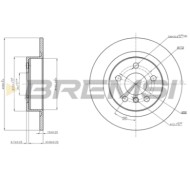 CD8612S.JPG Kit Dischi E Pastiglie Freno 15.7mm Posteriori Bmw 2 Active Tourer 2014-2021 216d S.f. Ate - Teves Pieno