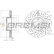 Kit Dischi E Pastiglie Freno 17mm Posteriori Bmw 1 2015-2019 114d S.f. Brembo Intagliato/perforato