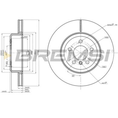 BP3558.JPG Kit Dischi E Pastiglie Freno 18.3mm Posteriori Bmw 3 2013-2018 335d Xdrive S.f. Ate Intagliato/perforato