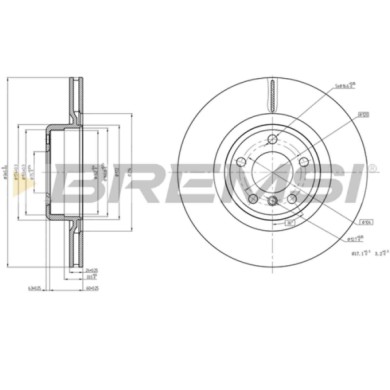 CD8623V.JPG Kit Dischi E Pastiglie Freno 17.5mm Posteriori Bmw 1 2011-2015 116d S.f. Bosch Autoventilato