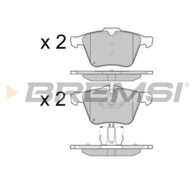 NEUTRO.jpg Kit Dischi E Pastiglie Freno Anteriori Volvo V60 Ii 2018-2021 T5 S.f. Ate Ventilato