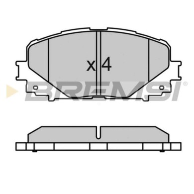 NEUTRO.jpg Kit Dischi E Pastiglie Freno 17.5mm Anteriori Toyota Yaris 2012-2020 1.5 Hybrid S.f. Advics Ventilato