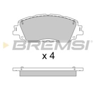NEUTRO.jpg Kit Dischi E Pastiglie Freno 16.5mm Anteriori Toyota Camry 2017-2024 2.5 Hybrid S.f. Akebono Ventilato