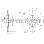 CD9036V_1.jpg Kit Dischi E Pastiglie Freno 17.3mm Posteriori Volvo Xc40 2018-2021 2.0 D3 S.f. Bosch Ventilato