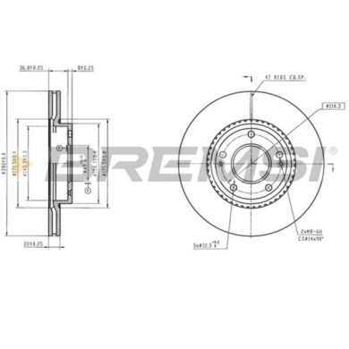 CD9042VLS_1.jpg Kit Dischi E Pastiglie Freno 18mm Posteriori Bmw 7 2015-2020 730d S.f. Trw Ventilato