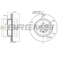 CD9042VRD_1.jpg Kit Dischi E Pastiglie Freno 18mm Posteriori Bmw 7 2016-2019 725d, Ld S.f. Trw Ventilato