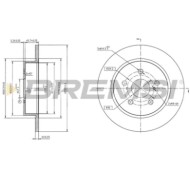 CD9112V_1.jpg Kit Dischi E Pastiglie Freno 14.5mm Posteriori Toyota C-hr 2016-2024 1.2 4wd S.f. Akebono Pieno