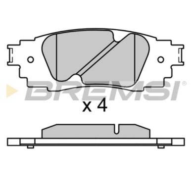 NEUTRO.jpg Kit Dischi E Pastiglie Freno 14.5mm Posteriori Toyota C-hr 2016-2024 1.2 4wd S.f. Akebono Pieno